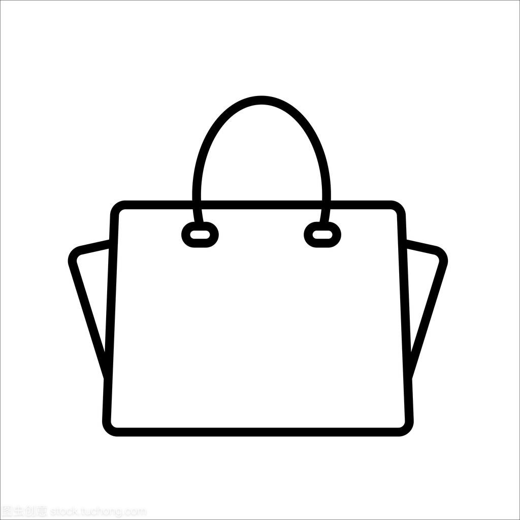 極簡與功能 白色背景上的手提包圖標設(shè)計美學(xué)
